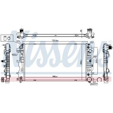 Wasserkühler PKW 627062 Wasserkühler PKW 627062