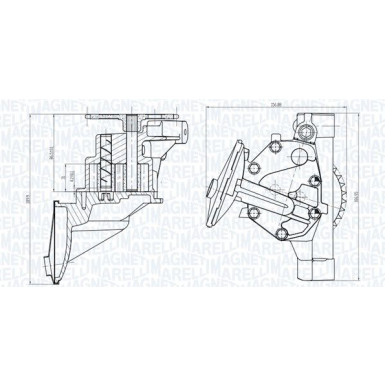 MAGNETI MARELLI Ölpumpe 351516000101
