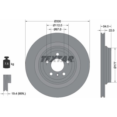 Bremsscheibe Db T. W166/C292 15 PRO+ 92273505