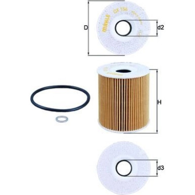 MAHLE Ölfilter OX 156D MAHLE Ölfilter OX 156D