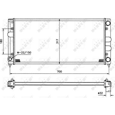 Kühler, Motorkühlung 509506 Kühler, Motorkühlung 509506