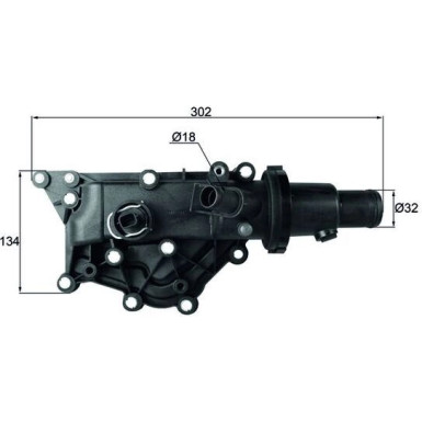Gehäusethermostat RENAULT Kangoo 08 BEHR TH 59 83
