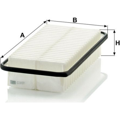 Mann & Hummel Luftfilter PKW Toyota Yaris II 1,4D C 3127