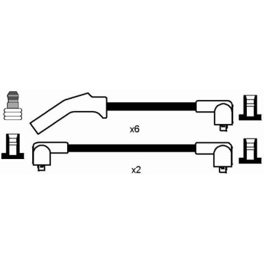 RC-FD830 NGK - Zündkabelsatz FORD Transit Bus 91 7406