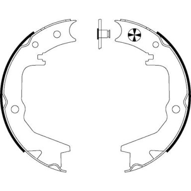 Bremsbacken Mitsubishi Galant 95-04 91062900 Bremsbacken Mitsubishi Galant 95-04 91062900