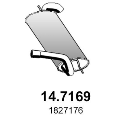Endschalldämpfer 14.7169 Endschalldämpfer 14.7169