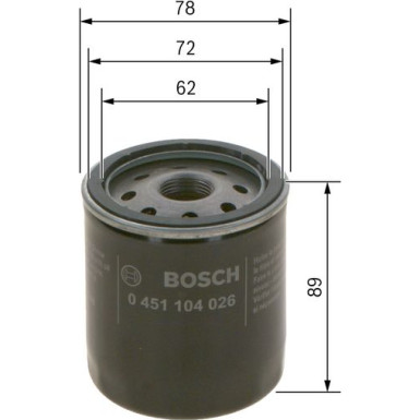 Ölfilter 0 451 104 026 Ölfilter 0 451 104 026