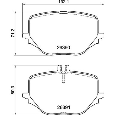 BREMBO Bremsklötze HA MERCEDES GLC, S-Klasse 20 PRIME LINE P 50 170
