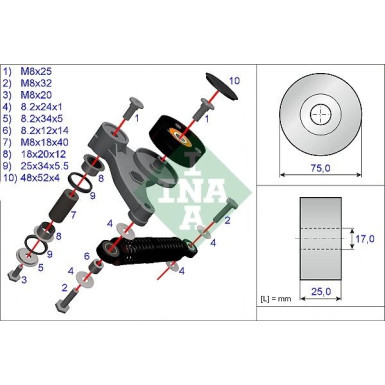 Spannarm Rep.Satz 533 0118 10 Spannarm Rep.Satz 533 0118 10
