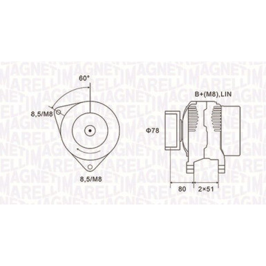 MAGNETI MARELLI Generator 063731919010 MAGNETI MARELLI Generator 063731919010