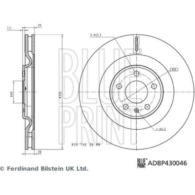 Bremsscheibe ADBP430046 Bremsscheibe ADBP430046