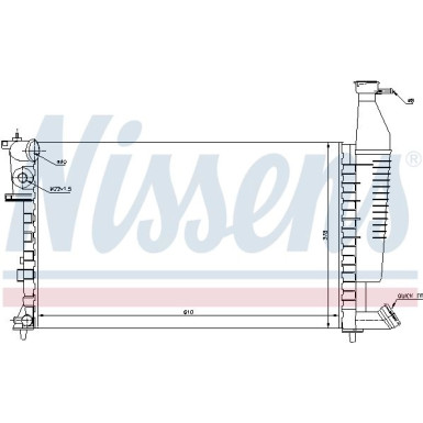 Wasserkühler PKW 63716