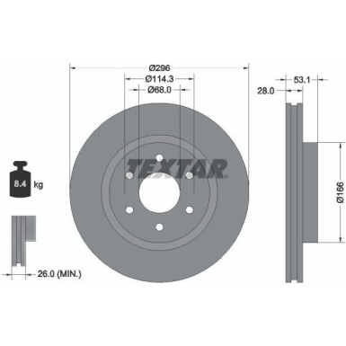 Bremsscheibe 92285803 Bremsscheibe 92285803