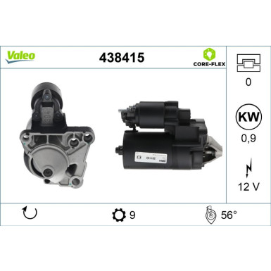 VALEO Anlasser 438415 VALEO Anlasser 438415