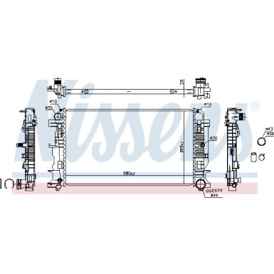 Wasserkühler PKW MERCEDES Sprinter 06 FIRST FIT 67156A