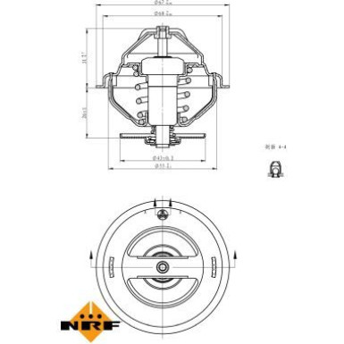 NRF Thermostat, Kühlmittel 725158 EASY FIT