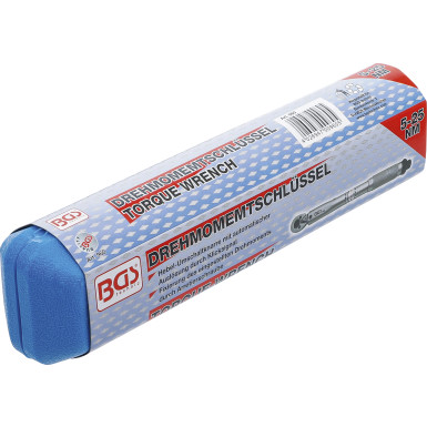 BGS Drehmomentschlüssel Abtrieb Außenvierkant 6,3 mm (1/4 ) 5 - 25 Nm 960