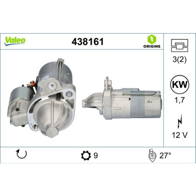 VALEO Anlasser 438161 VALEO Anlasser 438161