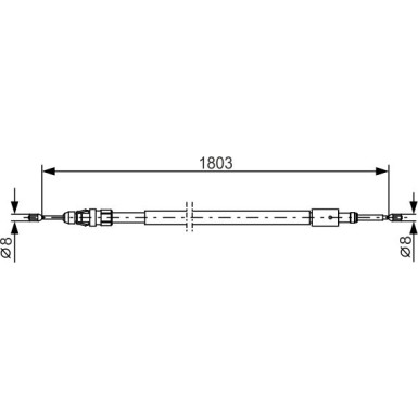 Handbremsseil CITROEN C3,DS3 1987482317 Handbremsseil CITROEN C3,DS3 1987482317