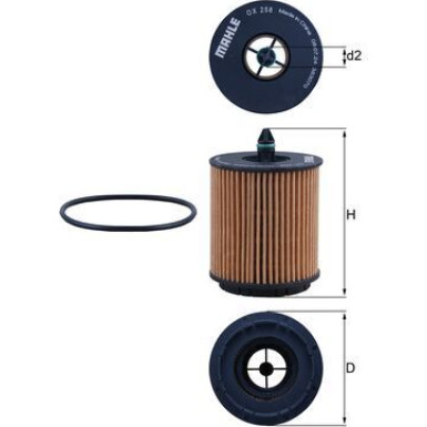 MAHLE Ölfilter OX 258D MAHLE Ölfilter OX 258D
