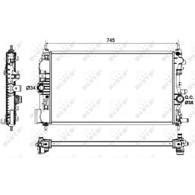 Kühler, Motorkühlung EASY FIT 53129