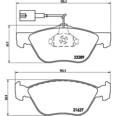BREMBO Bremsklötze VA ALFA 145, 146, 147 FIAT Marea 93-10 PRIME LINE P 23 077 BREMBO Bremsklötze VA ALFA 145, 146, 147 FIAT Marea 93-10 PRIME LINE P 23 077