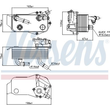 Ölkühler PKW 90736 Ölkühler PKW 90736