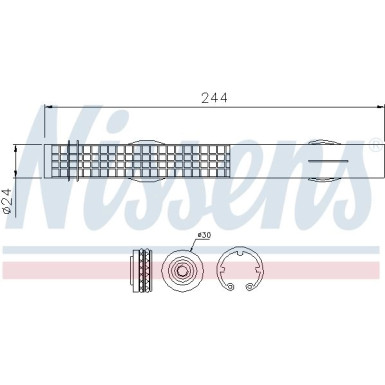 NISSENS Klimaanlagentrockner 95457 FIRST FIT