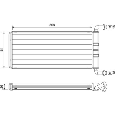 VALEO Heizkörper 811643 VALEO Heizkörper 811643
