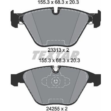Bremsbelagsatz Bmw P. E90 320-325/E84 X1 07 2331301 Bremsbelagsatz Bmw P. E90 320-325/E84 X1 07 2331301