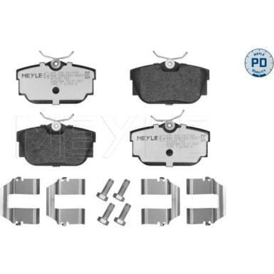 Bremsbelagsatz, Scheibenbremse MEYLE-PD: Advanced performance and design 025 232 2417/PD