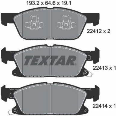 Bremsbelagsatz Ford P. Galaxy/S-Max 1.5-2.0 15 Q+ 2241201