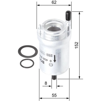 Kraftstofffilter AUDI,SEAT,SKODA,VW 0 450 905 925