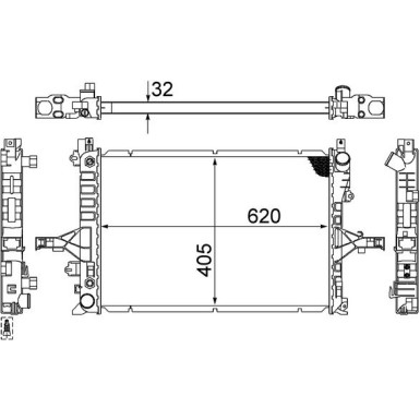 Kühler, Motorkühlung CR 1547 000S