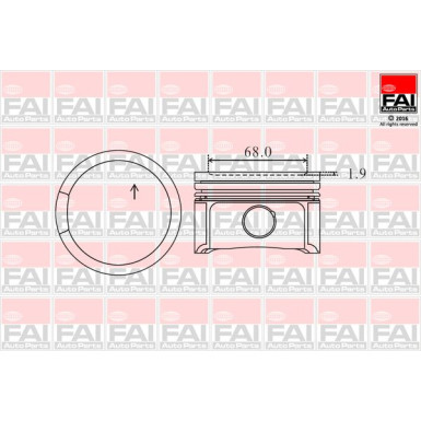 FAI AutoParts Kolben PK2-050 FAI AutoParts Kolben PK2-050