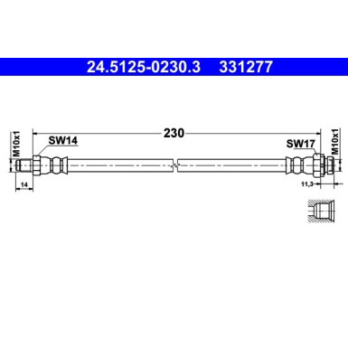 Bremsschlauch 24.5125-0230.3