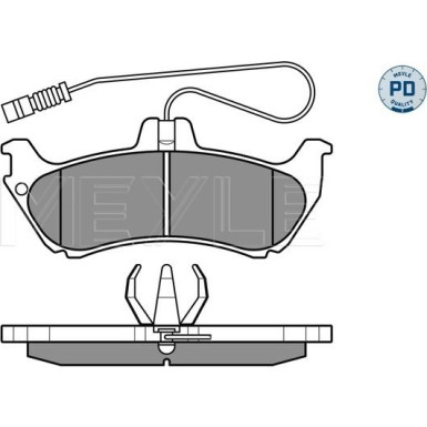 Bremsbelagsatz Db T. W163 Ml 98-05 025 231 9017/PD Bremsbelagsatz Db T. W163 Ml 98-05 025 231 9017/PD