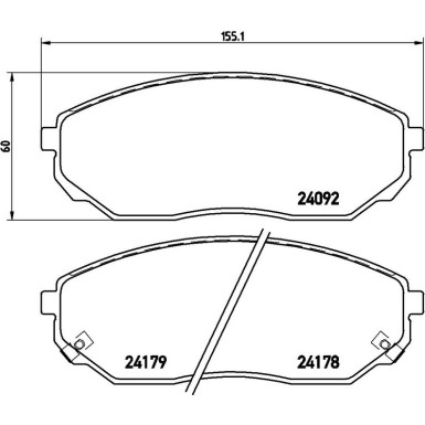 BREMBO Bremsklötze VA P 30 019 BREMBO Bremsklötze VA P 30 019