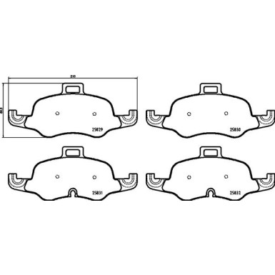 BREMBO Bremsklötze VA P 85 160 BREMBO Bremsklötze VA P 85 160