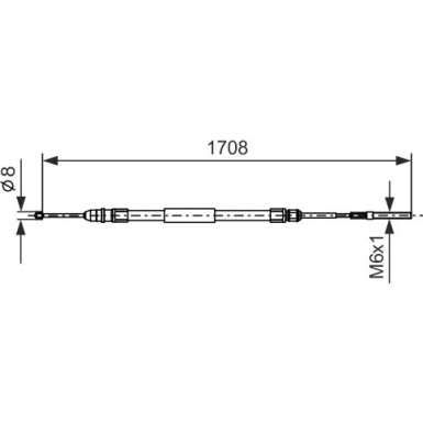 Handbremsseil re BMW E46 98 1987477531 Handbremsseil re BMW E46 98 1987477531