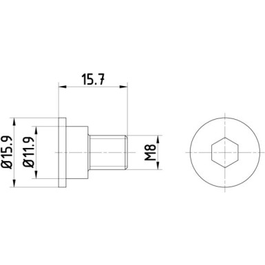 Schraube, Bremsscheibe TPM0003
