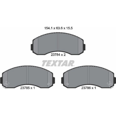 Bremsbelagsatz Kia P. K2500/K2700 2378401 Bremsbelagsatz Kia P. K2500/K2700 2378401