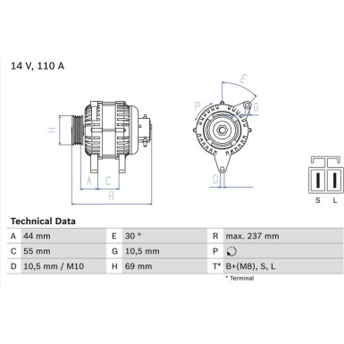 Lichtmaschine 0 986 080 640 Lichtmaschine 0 986 080 640