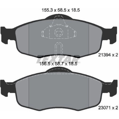 Bremsbelagsatz Ford P. Mondeo 93 2139408