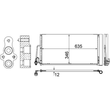 Kondensator, Klimaanlage AC 590 000S Kondensator, Klimaanlage AC 590 000S
