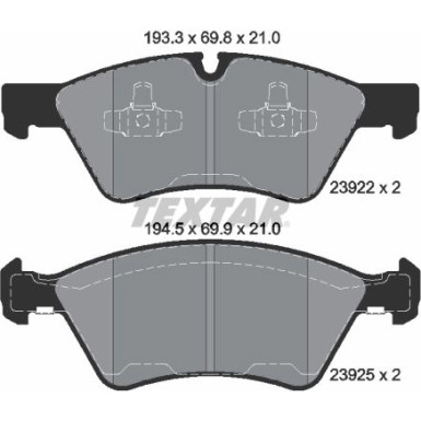 Bremsbelagsatz Db P. W164 Ml/X164/W251/W211 4-Matic Q+ 2392201