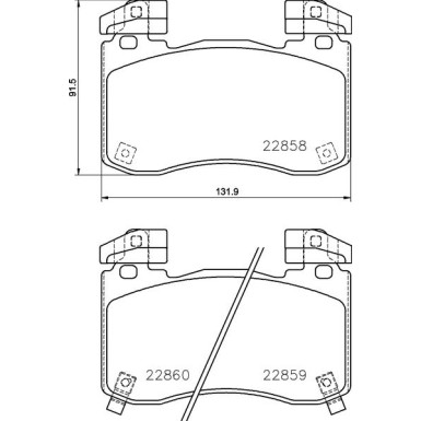 BREMBO Bremsklötze VA P 30 113
