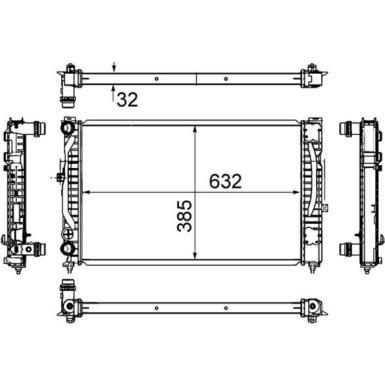 Kühler, Motorkühlung CR 647 000S