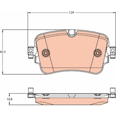 Bremsklötze HA AUDI Q7 15 GDB2131 Bremsklötze HA AUDI Q7 15 GDB2131