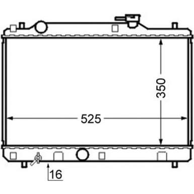 Kühler, Motorkühlung CR 743 000S